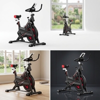 Spin Bike Aufrechtes Trainingsfahrrad 150kg Tragkraft für Heimfitness und Kardiotraining