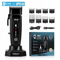 Tondeuse à cheveux électrique professionnelle de salon 11500 tr/min BLDC avec base magnétique DLC, machine à couper les cheveux, recortadora de barba