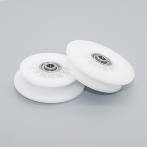 ลูกกลิ้งพลาสติกวิศวกรรมแบบร่องยูเว้าชนิดพิเศษสำหรับขายส่ง ล้อรูปตัวยู ล้อรูปทรงไม่ปกติ ลูกปืน - Product Image 3