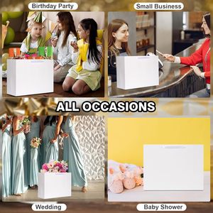 Extra Large White Gift <strong>Bags</strong> with Ribbon Handles <strong>for</strong> Shopping Small Business Birthday <strong>Party</strong> Bridal <strong>Party</strong> Wedding Christmas - Product Image 6