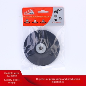 4 inç Kauçuk Plastik Destekli Zımpara Diski Tutucu, Zımparalar ve Açılı Taşlama Makineleri için Kauçuk Destek Pedi, Fabrikadan Doğrudan Satış - Product Image 2