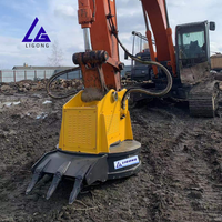 Accessoire d'excavatrice à aimant hydraulique pour excavatrices de 6 à 25 tonnes, certifié CE, haute capacité, 360° °   Chariot élévateur rotatif pour conteneurs en entrepôt