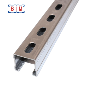 304 Edelstahl 1-5/<span class=keywords><strong>8</strong></span> Zoll geschlitzter <span class=keywords><strong>C</strong></span>-Profil für Metallrahmensysteme - Product Image 3