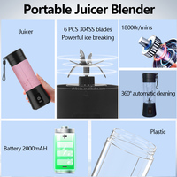 Slimme draagbare waterdichte sapcentrifuge, USB oplaadbare mixbeker, elektrische keukenblender, smoothie, buiten, camper