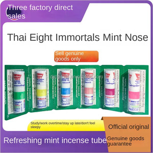 Hot Sales Thailand Herbal Mint Incense Tube with Refreshing Oil <strong>Poy</strong> Sian Nasal Inhaler Nasal Inhaler <strong>Stick</strong> Mint Flavor - Product Image 6