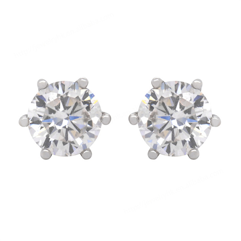 Luxury Trendy 10k White Gold Moissanite