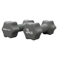 SMARTFIT Ensembles d'haltères en néoprène enduit, couleurs personnalisées pour la musculation, 0,5-5 kg