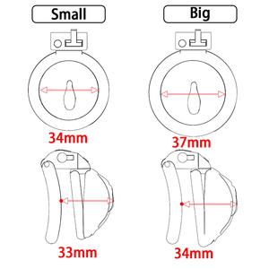 Dispositivo di Castità Maschile Leggero Rosa, Piccola Gabbia per Pene, Lucchetto per Pene, Giocattoli Sessuali per Uomini - Product Image 6
