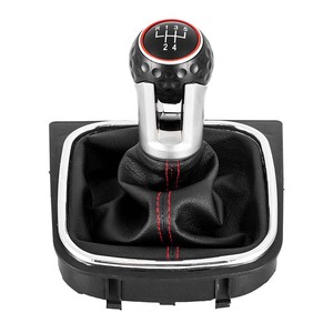 Funda Protectora para Palanca de Cambios de Volkswagen Golf, Negra y Roja, 5 y 6 Velocidades, Accesorio de Repuesto - Product Image 1