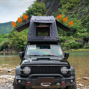 Tente de toit gonflable pour SUV, en tissu Oxford 300D, camouflage, monocouche, quatre saisons, imperméable, avec rangement - Product Image 2