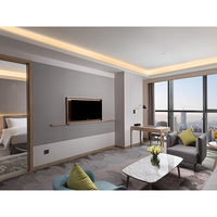 Meubles de chambre à coucher d'hôtel modernes haut de gamme sur mesure pour lit double, en vente