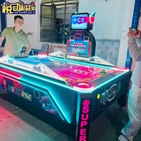 Table de jeu de hockey de table populaire à prix d'usine avec accepteur de billets pour 2 joueurs, utilisation en intérieur, prise en charge de l'anglais
