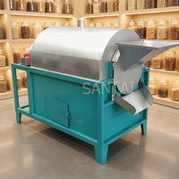 Machine à torréfier le soja, le noix de cajou et les amandes, nouvelle, multifonctionnelle, à gaz, capacité 50 kg, pour un gain de temps et une réduction de la manutention