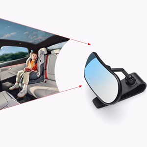 Specchietto retrovisore per auto nero nuovo <span class=keywords><strong>specchio</strong></span> per punto cieco da adesivo/Clip Monitor di guida di sicurezza Baby specchietto regolabile per ufficio - Product Image 1