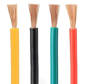 Cable de cobre Flexible redondo RVV, 300/500V, 2 núcleos, 1,5 mm2, 2,5 mm2, cables eléctricos blancos con aislamiento de PVC