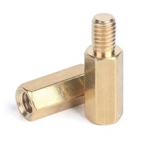 Entretoises à tête hexagonale mâle-femelle M2, M2.5, M3 en laiton, bronze, alliage de cuivre, acier, acier inoxydable, avec placage zinc