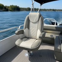 Yacht de sport en fibre de verre 2026 Design, bateau ponton de luxe 20 places avec système audio, salon avant, échelle, écran LCD, pour fêtes aquatiques