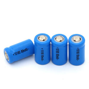 Ruidejin baterai keadaan padat <span class=keywords><strong>3</strong></span>.7V 80mAh 10x18mm Model 13450 LiFePO4 katoda 3000 siklus mainan listrik garansi <span class=keywords><strong>3</strong></span> tahun - Product Image 1