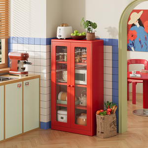 ארון בופה מודרני מפלדה עם דלתות זכוכית - Product Image 4