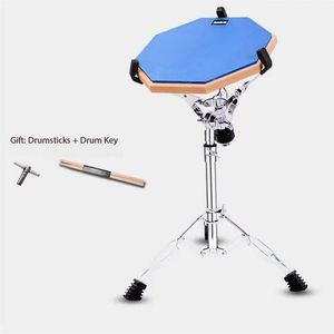 12-inch câm trống đặt người mới bắt đầu phụ trống Pad nhịp thực hành trống Pad cho nhạc cụ đứng thực hành - Product Image 1
