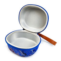 Étui de rangement pour thé de voyage de style chinois personnalisé, ensemble de tasses à thé Kung Fu pour l'extérieur, mini sac à thé portable en EVA noir
