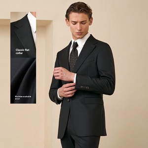 Vest cưới nam 2025, chất liệu len đen mới, kiểu dáng đơn hàng khuy, cúc thẳng, giặt máy được, thích hợp cho mùa thu đông - Product Image 2