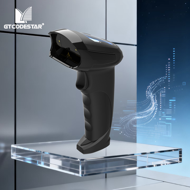 For High-Speed 1D USB Wireless QR Code Barcode Reader Handheld 2D CMOS Barcode Scanner 300 Scans/Sec 1-Year Warranty