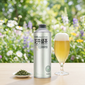 Cerveza Artesanal Kingstar Longjing Green Tea <span class=keywords><strong>Ale</strong></span> 1L 4.1% ABV, Variedad de Hierbas <span class=keywords><strong>y</strong></span> Especias, Latas de Aluminio, Botellas, <span class=keywords><strong>Lager</strong></span>, Venta Directa de Fábrica - Product Image 1
