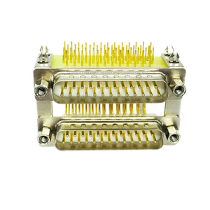 Góc bên phải kép DB25 Hàn loại 25 pin nam nối bảng điều khiển gắn kết - Product Image 6