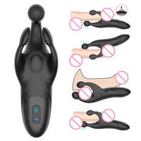 Jouet sexuel électrique vibrant pour hommes, stimulateur de dysfonction érectile, masturbateur masculin, étanche IPX6, portable