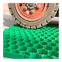 Stabilisateur de sol pour zone de stationnement privée de 5 cm de haut, grille en nid d'abeille pour gazon, grille pour gravier, fabriqué à 100% en matériau PP, résistant aux UV