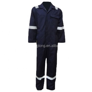 Kinglong an toàn bảo hộ lao động chống cháy Coverall xây dựng làm việc quần áo chống cháy công nghiệp FR yếm - Product Image 1