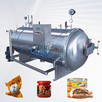 Autoclave industriel Machine 500L Sachet Stérilisation Alimentaire Processus Lait Pain Viande Sauce Paquet Ligne de cornue