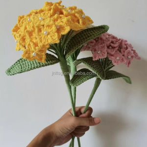 Ramos de Hortensias de 20 Pétalos Tejidos a Mano con <span class=keywords><strong>Lana</strong></span>, Lavables, para Bodas, Propuestas de Matrimonio, Cumpleaños, Navidad - Product Image 2