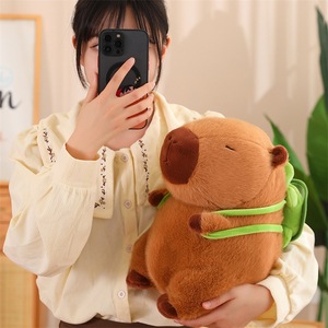 Mochila de Capibara de 23 cm, Juguete de Peluche, Lindo y Súper Suave, Alivia el Estrés, Relleno de Algodón PP, Conejillo de Indias - Product Image 5