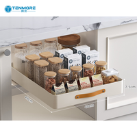 Tiroir de rangement coulissant sous évier multi-tailles (sans perçage) pour armoire de cuisine – Organisateur pour épices, casseroles et ustensiles