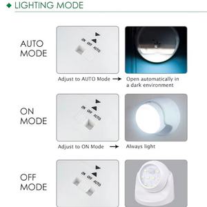 Vente flash : Lampe à détecteur de mouvement à angle réglable, alimentée par batterie, 9 LED, pour murs de maison, garage, cour, véranda - Product Image 2