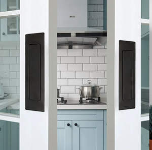 Kenop Pintu Lemari Dapur Kamar Tidur Desain Modern, Gagang Tersembunyi dari Aluminium Alloy, Model Slotted Handle - Product Image 3