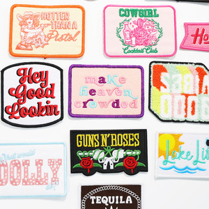 Parches de chenilla bordados personalizados de nuevo estilo, parche de purpurina bordado bonito, sombreros, accesorios de ropa - Product Image 6
