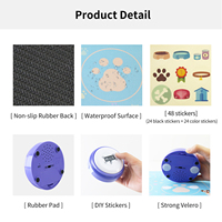 Boutons d'entraînement pour animaux de compagnie enregistrables de haute qualité (lot de 6) avec son clair, buzzer de communication réenregistrable pour chiens et chats