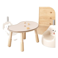 Table d'étude en bois réglable en hauteur avec design tendance pour l'apprentissage et la lecture à domicile des bébés et des enfants dans la salle d'étude