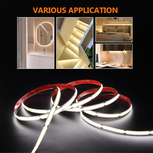 Tira de LED COB de 480 LED/m, 24 V, 12 W/m, Fácil de Moldear, para Iluminación Interior de Gabinetes y Techos del Hogar - Product Image 4