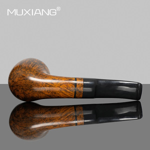 Muxiang Briarwood Smoking Pipe Bent Type Handmade Tobacco Pipe For Personal Gift - Product Image 4