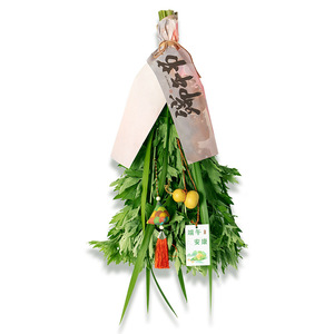 Handmade Mugwort Pendants for Dragon Boat Festival - DIY Door <b>Ornaments</b> - Fresh Semi-Dried Mugwort - Home Decorations, Mosquito - Product Image 5