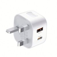 Adaptateur de chargeur mural de voyage avec logo personnalisé, prise UK US EU AU, chargeur USB Type C, 2 ports, 20W, pour ordinateur de bureau