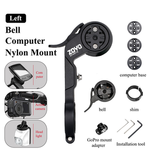 Soporte para Manillar de Bicicleta Todo en Uno ZOYOSPORTS de 31.8 mm para Garmin, Wahoo, Bryton con Soporte para Campana, Soporte para GoPro y Compartimento Oculto para AirTag - Product Image 3