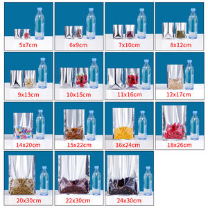 食品グレードマイラー真空アルミホイルバッグ片側透明 - Product Image 5