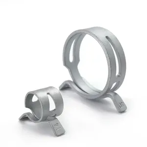 Dây thép clip kẹp thép không gỉ đôi Dây Mùa Xuân Ống kẹp Clip thủy lực dây tản nhiệt Ống kẹp - Product Image 4