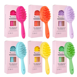 Cepillo de masaje para el cuero cabelludo WanTT, peine de pelo colorido de ABS para champú y masaje - Product Image 5