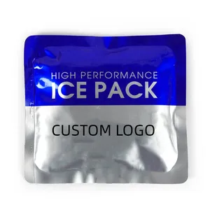 Kemasan es kustom performa tinggi kantong cerat Foil kemasan es aluminium kemasan pendingin air untuk wadah tas minuman dingin